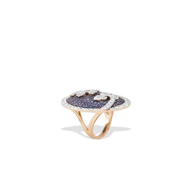 Blue Sapphire And Diamond Ring,,hi-res image number null