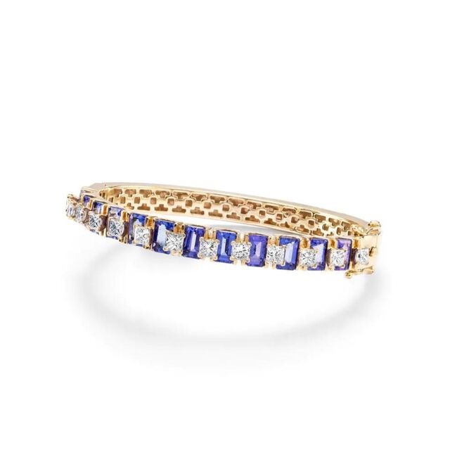 Pantheon Dome Window Tanzanite Bangle,,hi-res image number null