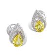 Conical Yellow Sapphire Earrings,,hi-res image number null