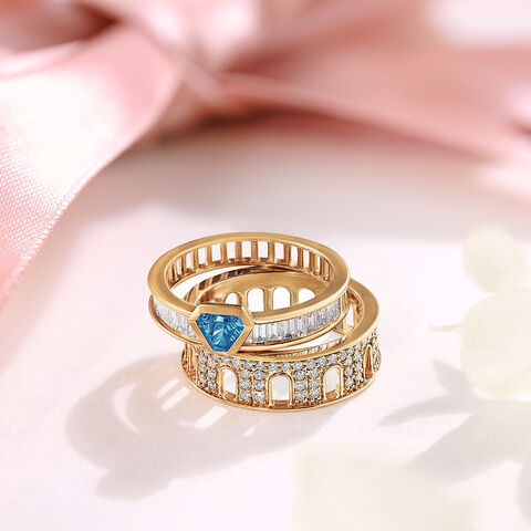 Colosseum Blue Topaz Ring