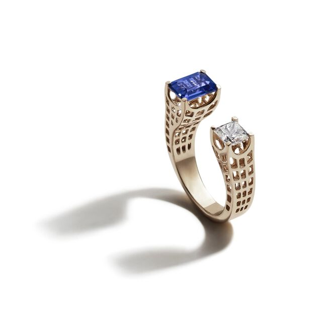 Arc of Vatican Tanzanite Ring,,hi-res image number null