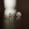 Pantheon Coffers Solitaire Earrings,,hi-res image number null