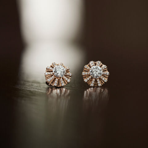 Pantheon Coffers Solitaire Earrings