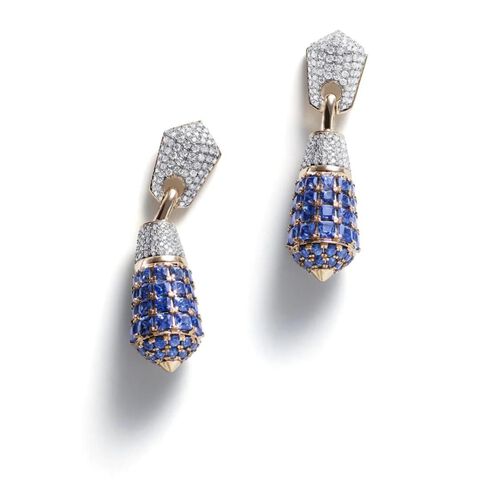 Florence Baptistery Sapphire Earrings