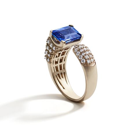 St. Peter's Square Tanzanite Ring