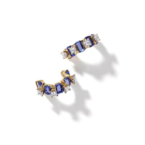 Pantheon Dome Tanzanite Earrings