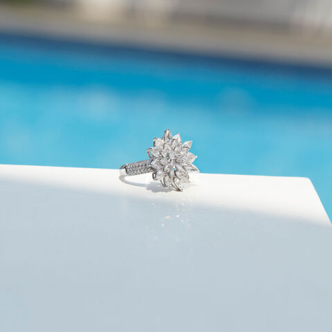 Blooming Solitaire Ring