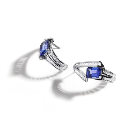 Bramante Staircase Tanzanite Earrings