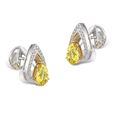 Conical Yellow Sapphire Earrings,,hi-res image number null