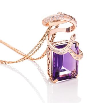 Tryst With Amethyst Pendant