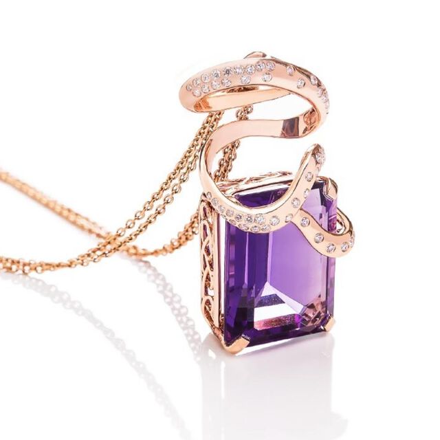 Tryst With Amethyst Pendant,,hi-res image number null