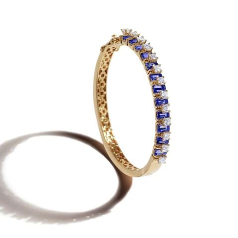 Pantheon Dome Window Tanzanite Bangle