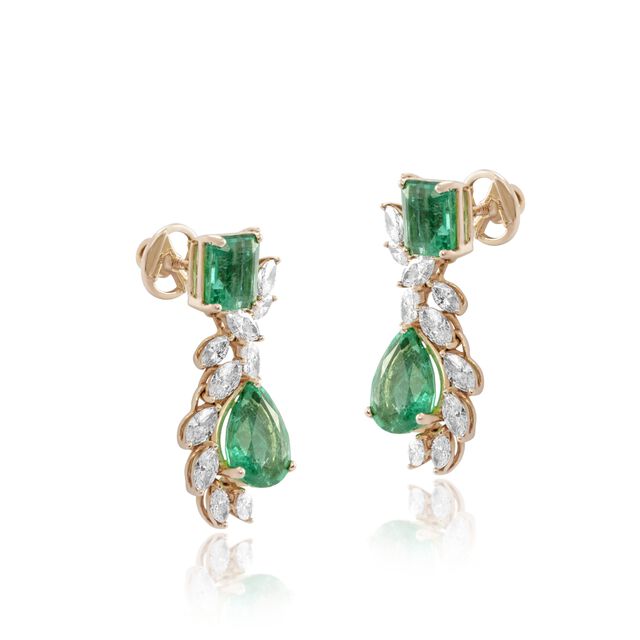 Emerald Red Carpet Earrings,,hi-res image number null