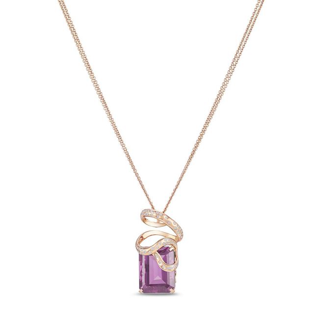 Tryst With Amethyst Pendant,,hi-res image number null