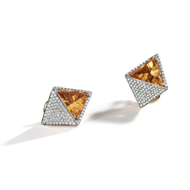 Pantheon Citrine Earrings,,hi-res image number null