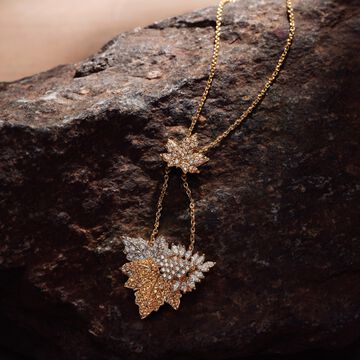 Autumn chinar necklace