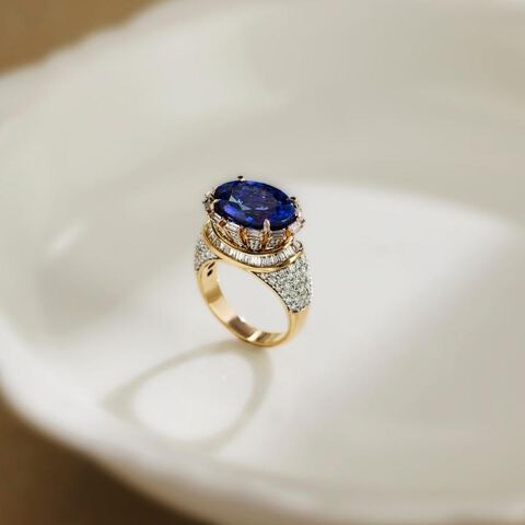 Tanzanite Matrix Ring