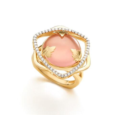 Pink Quartz Ring